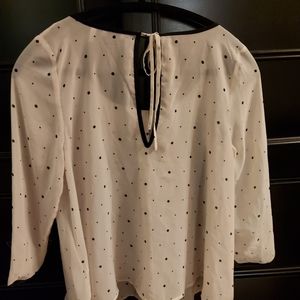 H&M Sheer Polka Dot Blouse